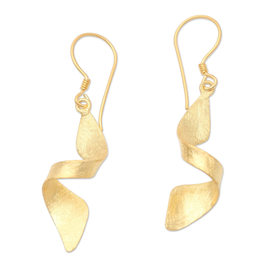 Hand Crafted Gold-Plated Dangle Earrings - Party City