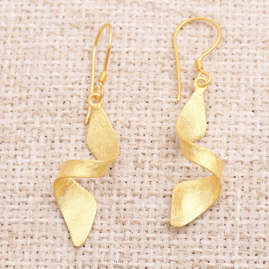 Hand Crafted Gold-Plated Dangle Earrings - Party City
