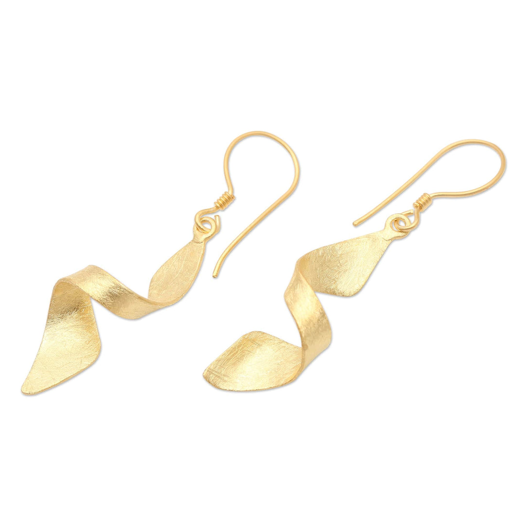 Hand Crafted Gold-Plated Dangle Earrings - Party City