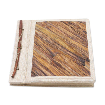 Fern Wood and Rice Paper Photo Album - Natural Life