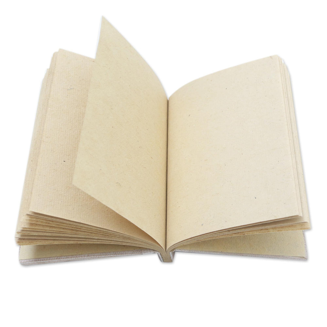 Fern Wood and Rice Straw Paper Journal from Bali - Natural Life