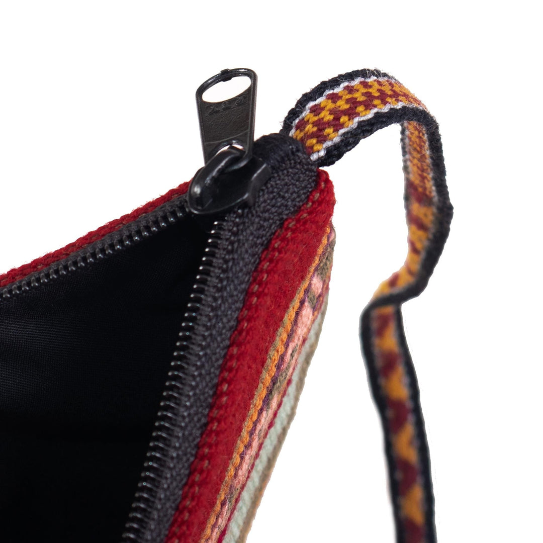 Handmade Alpaca Shoulder Bag - Cusco Crimson