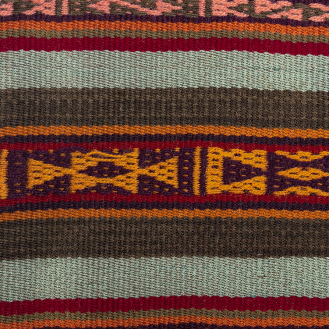 Handmade Alpaca Shoulder Bag - Cusco Crimson