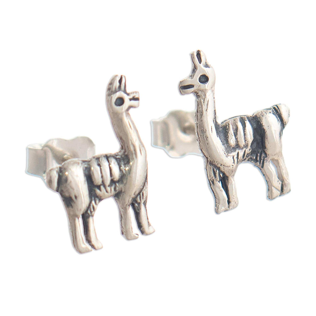 950 Silver Llama Earrings - Llama Trek