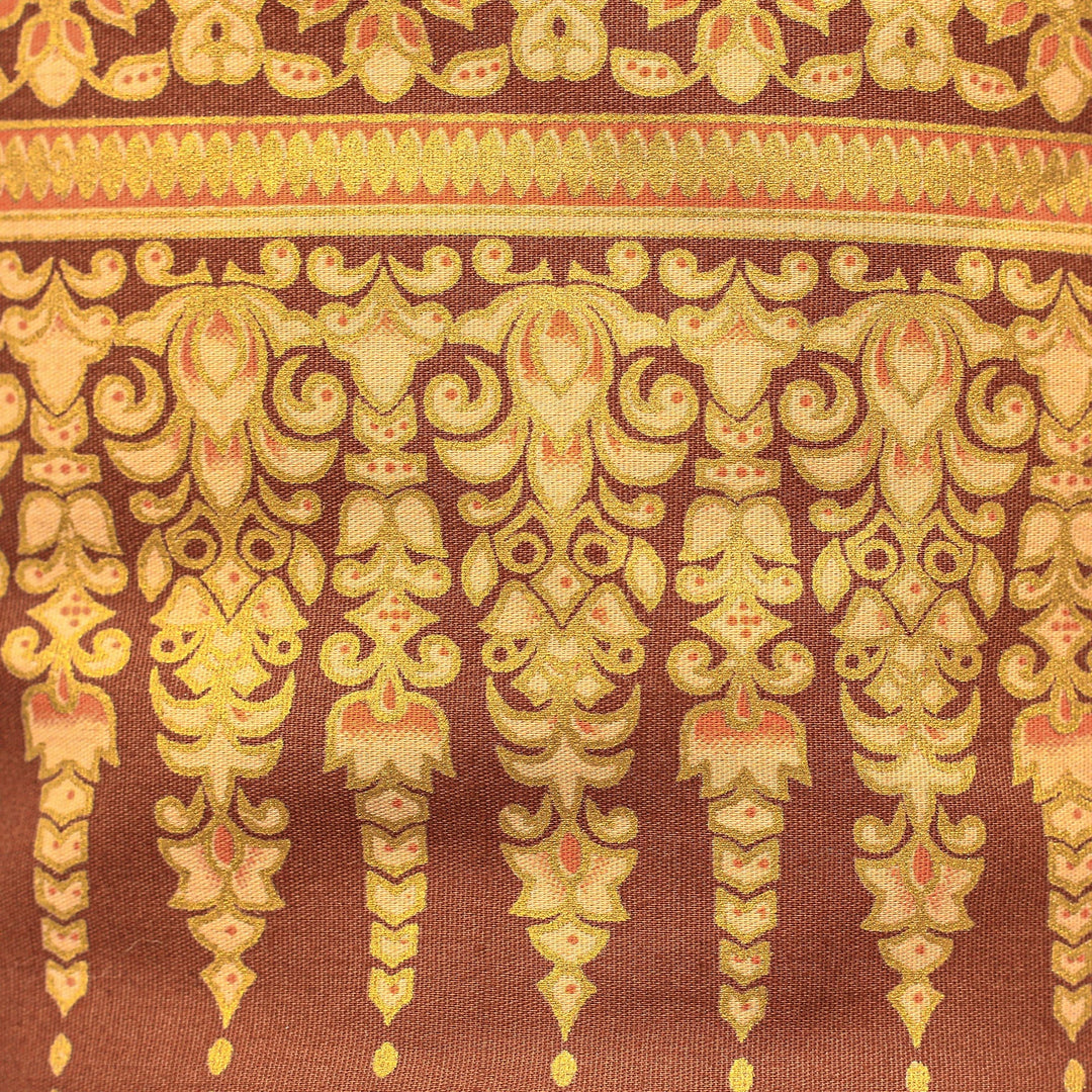 Thai Floral-Motif Yoga Mat Bag - Healthy Life