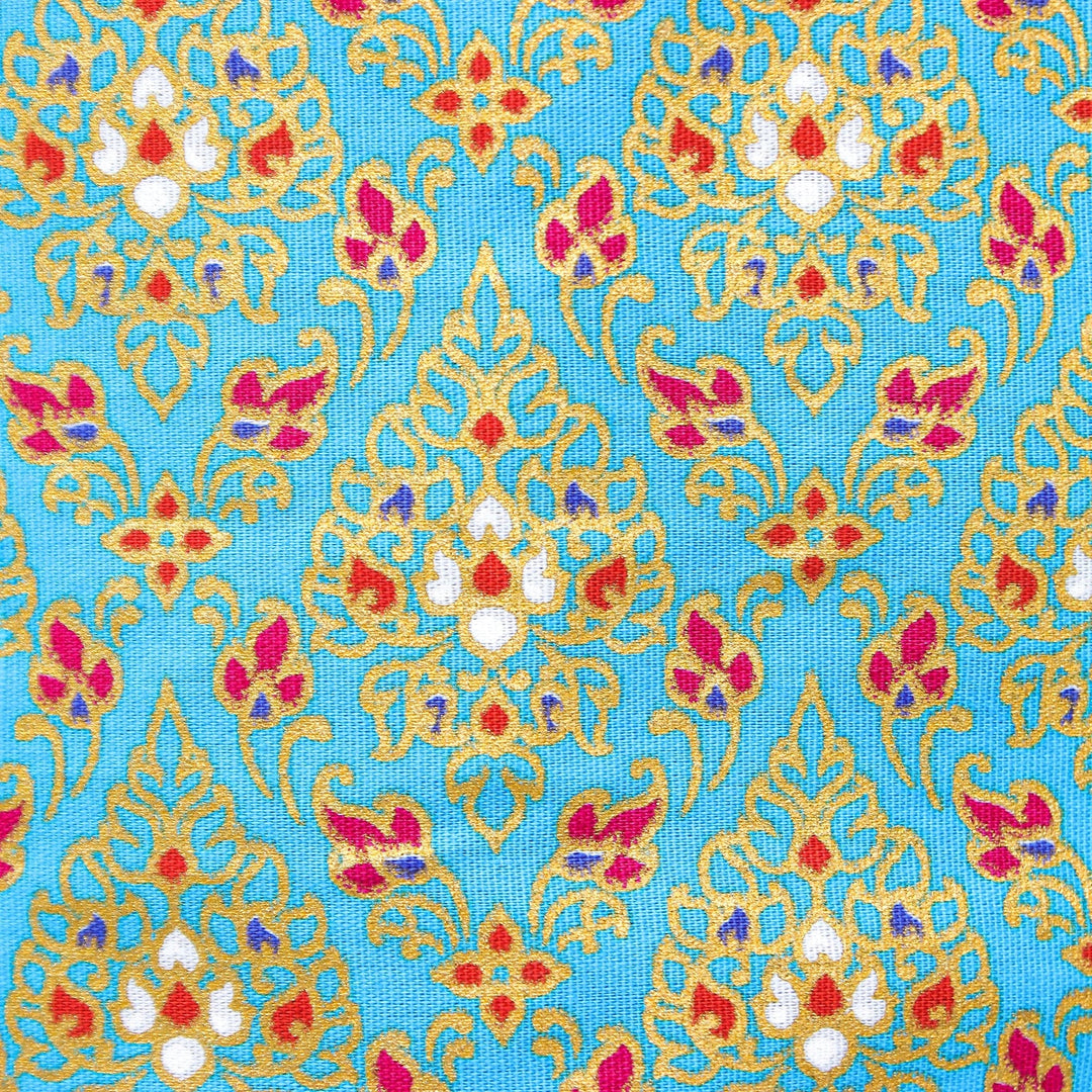 Cotton Floral-Motif Yoga Mat Bag - Yoga Class
