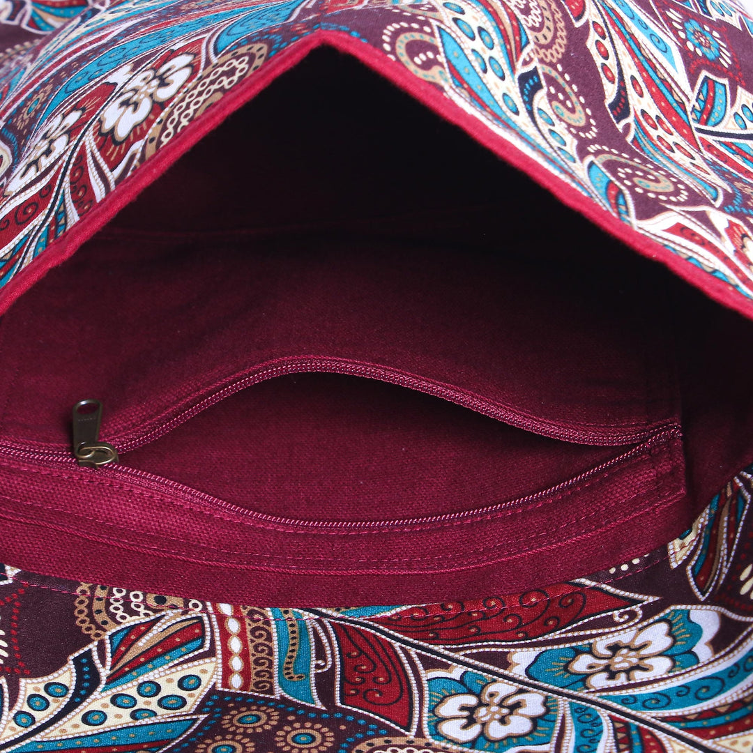 Adjustable Cotton Yoga Mat Bag from Thailand - Breathe Deep