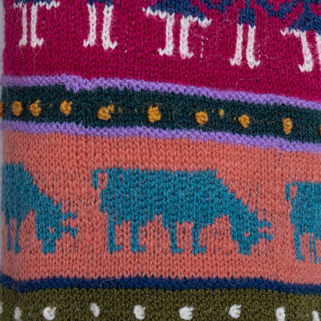 Handmade Wool Knit Legwarmers - Qanchi Dance