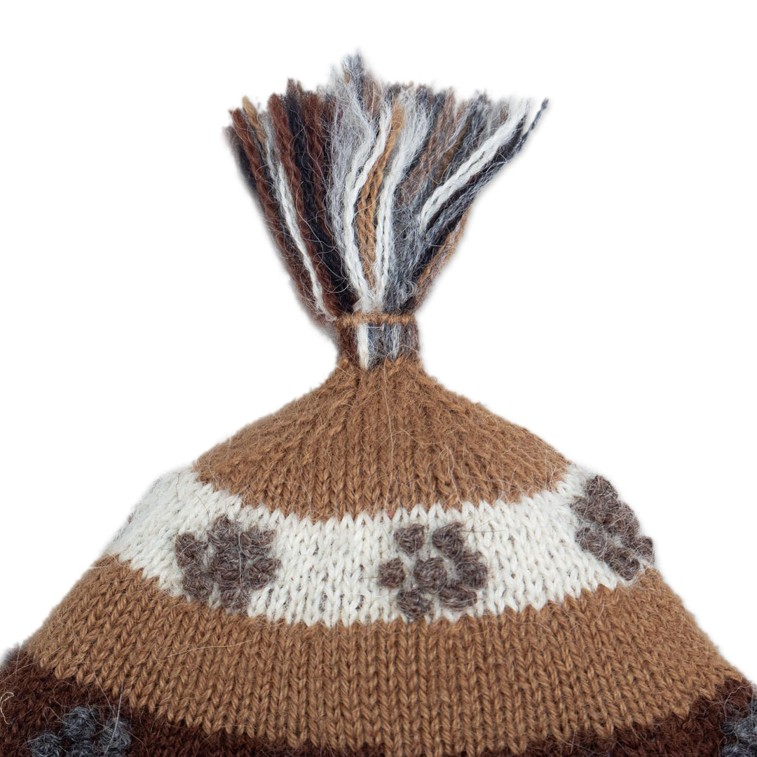 Hand Knit 100% Baby Alpaca Hat - Roots Inspiration