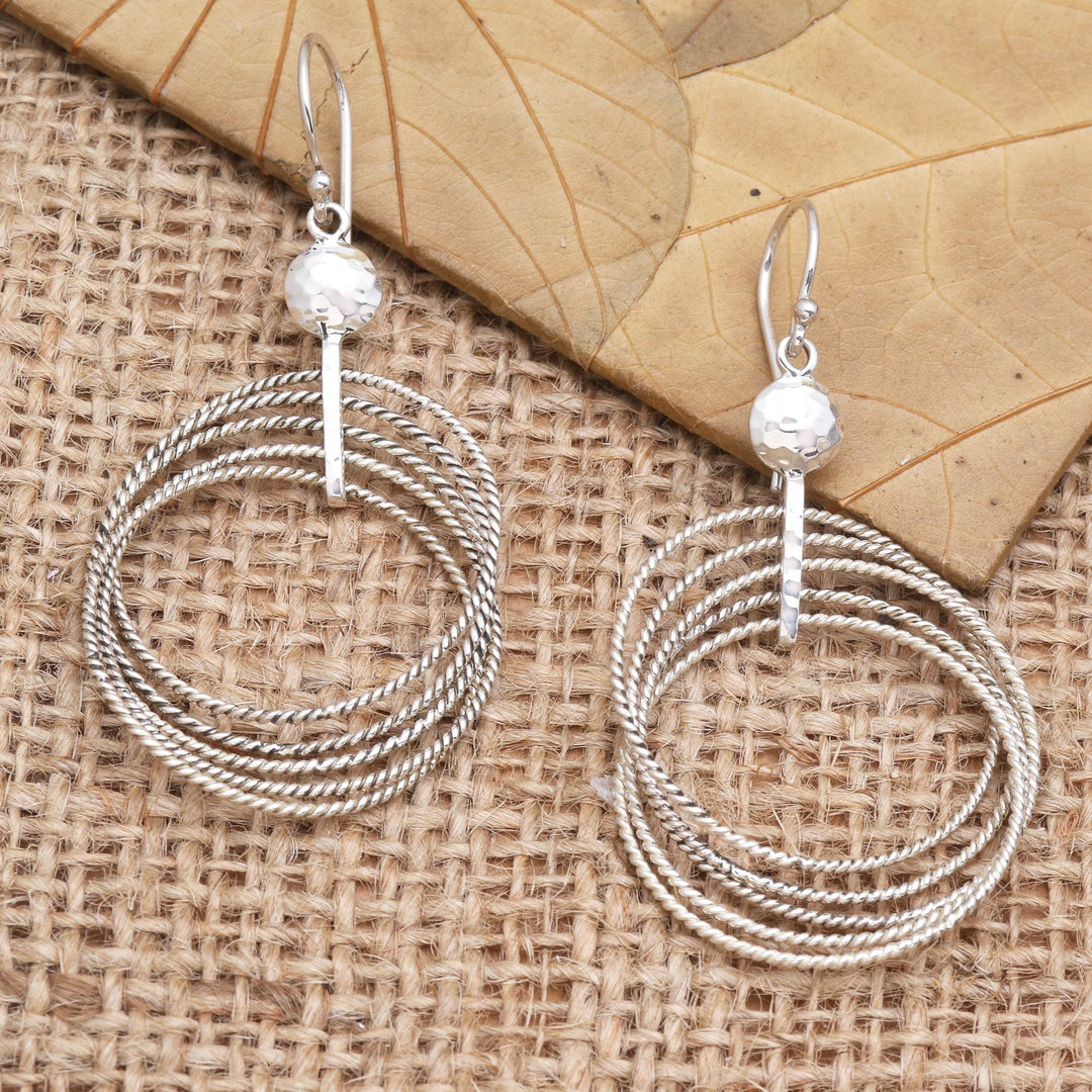 Artisan Crafted Sterling Silver Dangle Earrings - Unplugged