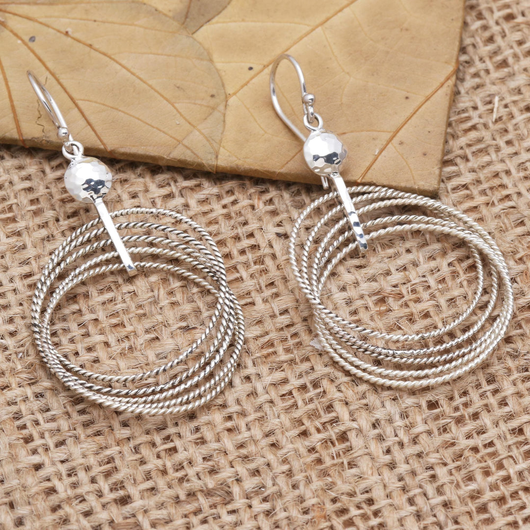Artisan Crafted Sterling Silver Dangle Earrings - Unplugged