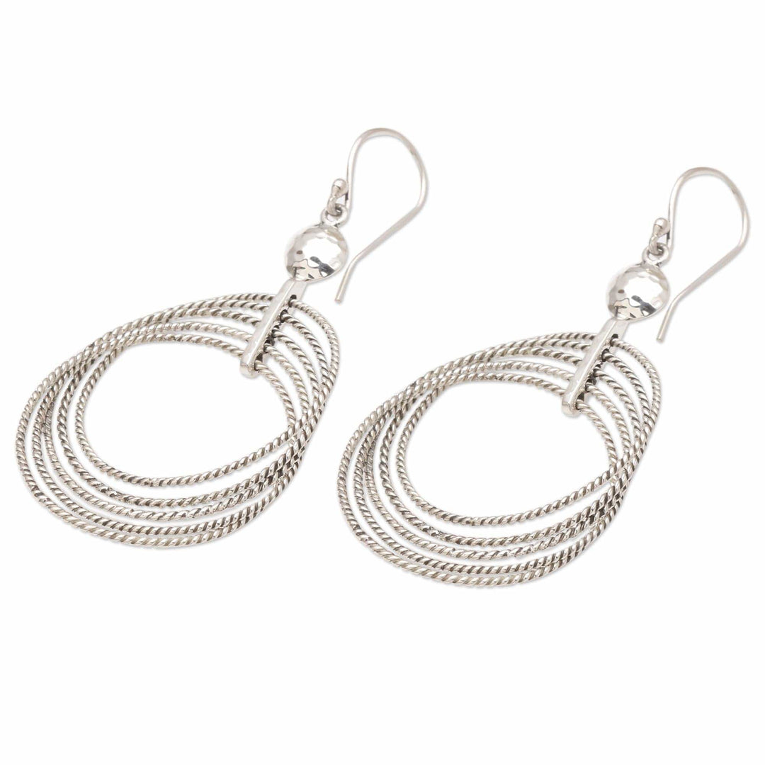 Artisan Crafted Sterling Silver Dangle Earrings - Unplugged