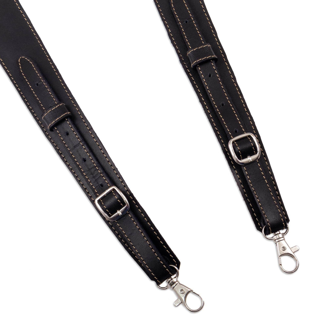 Handmade Leather and Wool Camera Strap - Inca Adventure