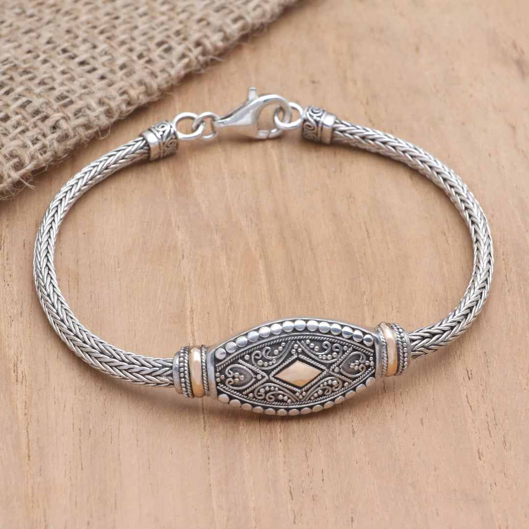 Gold-Accented Sterling Silver Pendant Bracelet - Independent at Heart