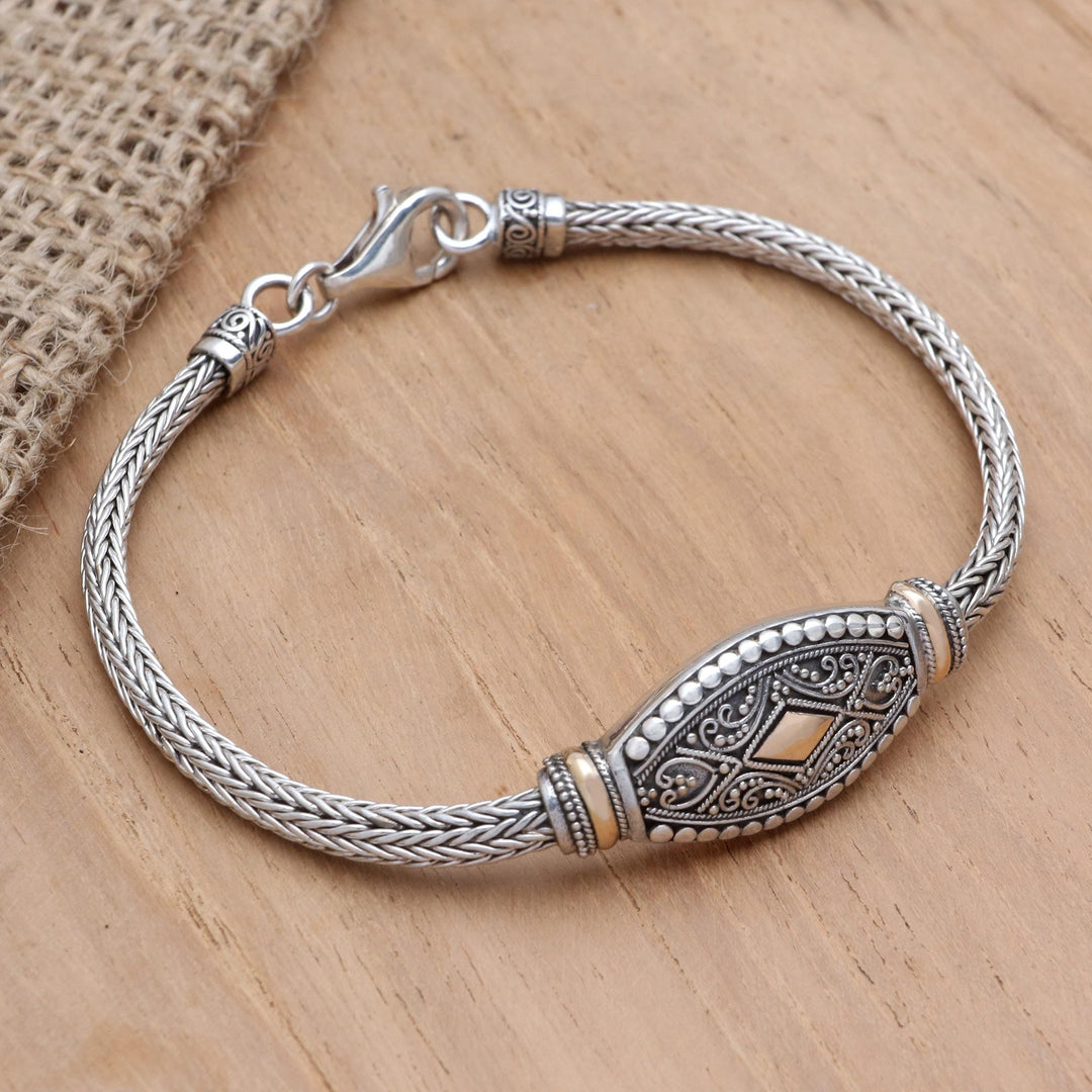 Gold-Accented Sterling Silver Pendant Bracelet - Independent at Heart
