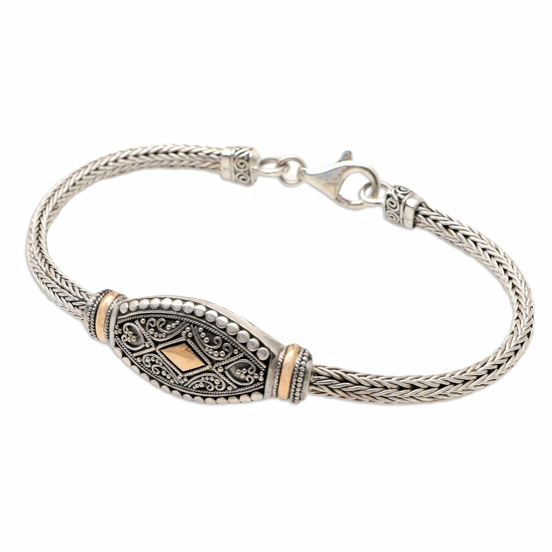 Gold-Accented Sterling Silver Pendant Bracelet - Independent at Heart