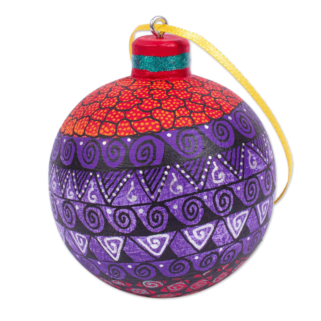 Alebrije-Style Wood Ornaments (Set of 4) - Celebration in Oaxaca
