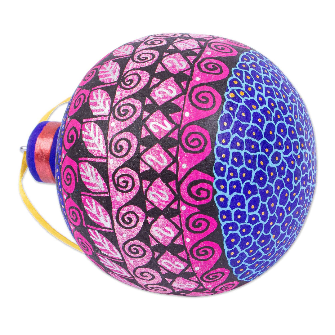 Handmade Alebrije-Style Ornaments (Set of 4) - Oaxacan Sunset