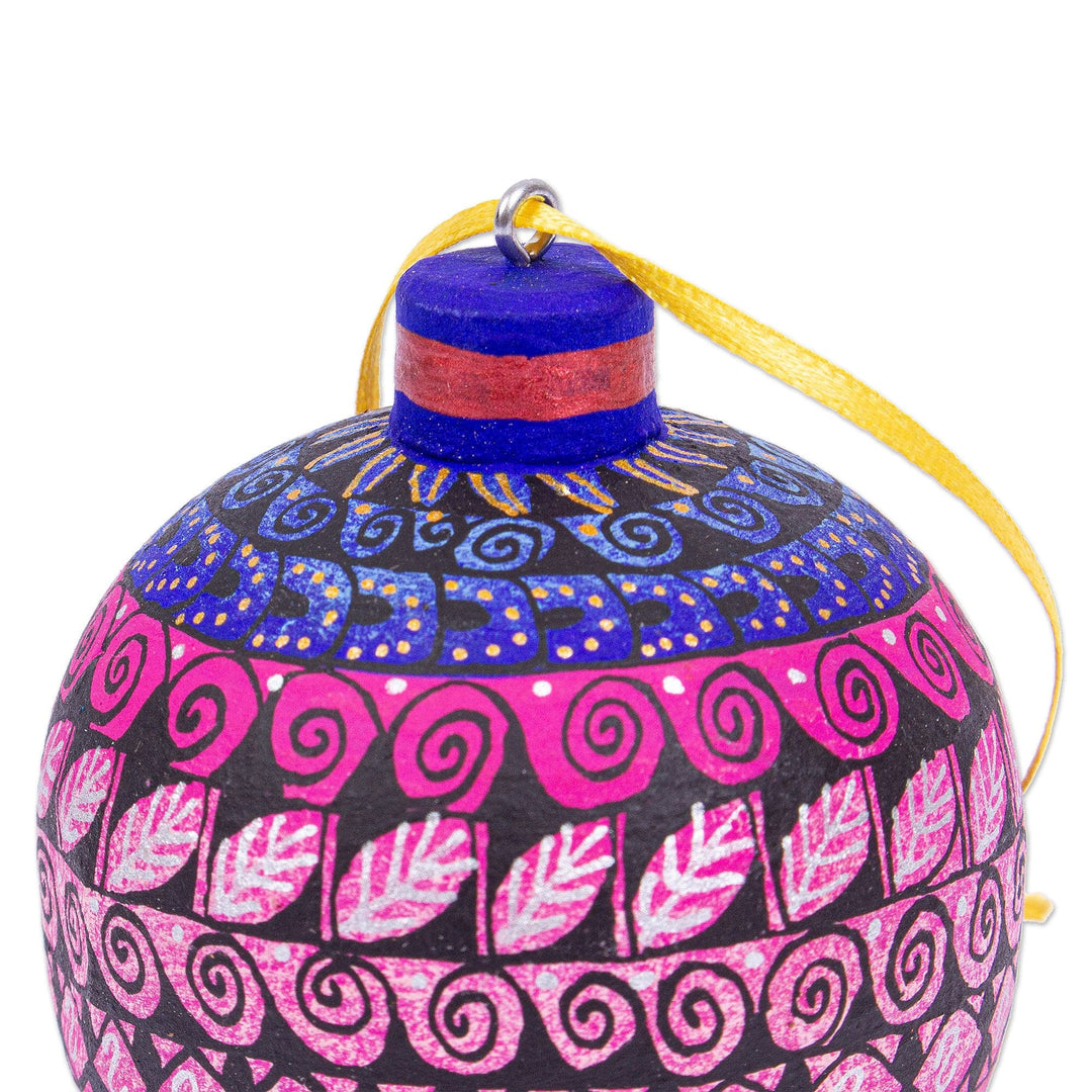 Handmade Alebrije-Style Ornaments (Set of 4) - Oaxacan Sunset