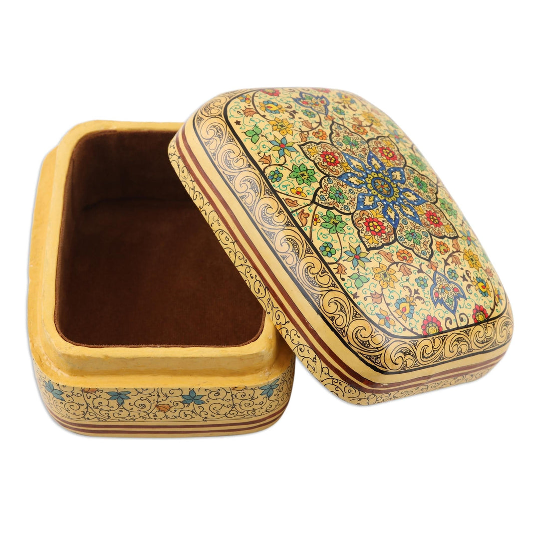 Handcrafted Decorative Wood Box - Persian Blooms