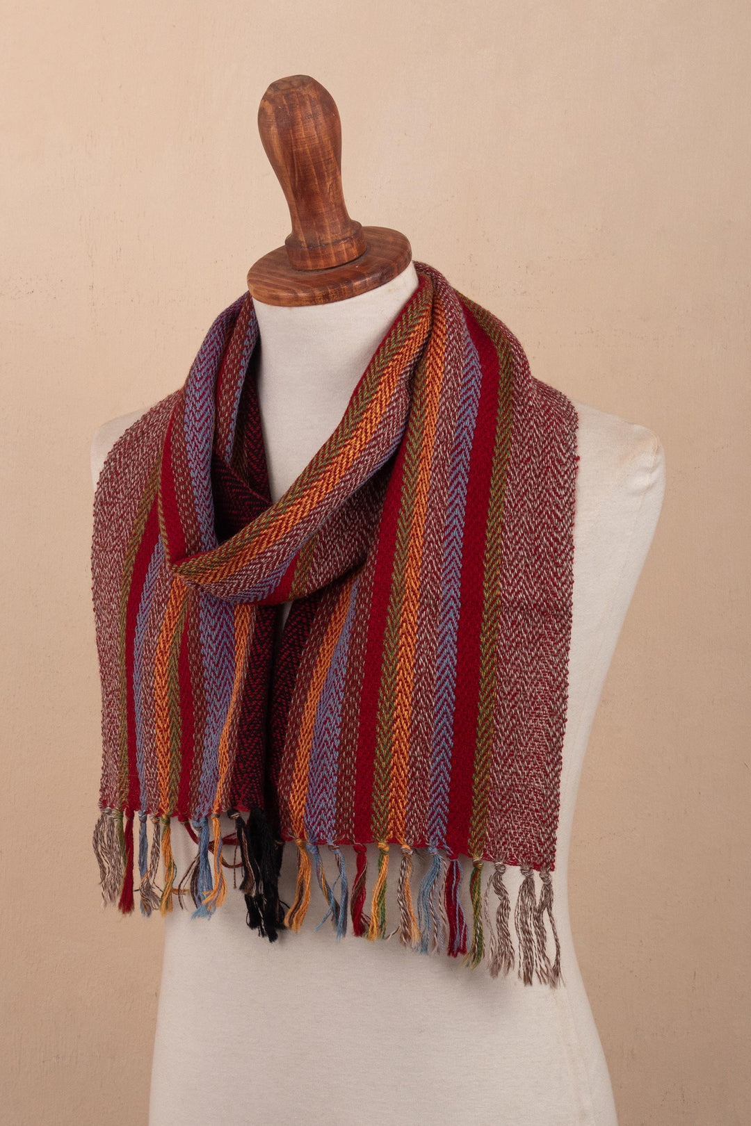 Unisex 100% Alpaca Scarf - Tarma Sunrise