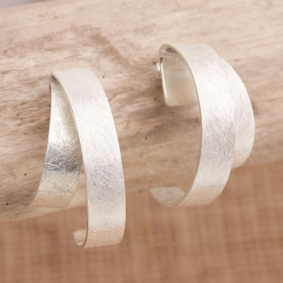 Artisan Crafted Sterling Silver Drop Earrings - All Over