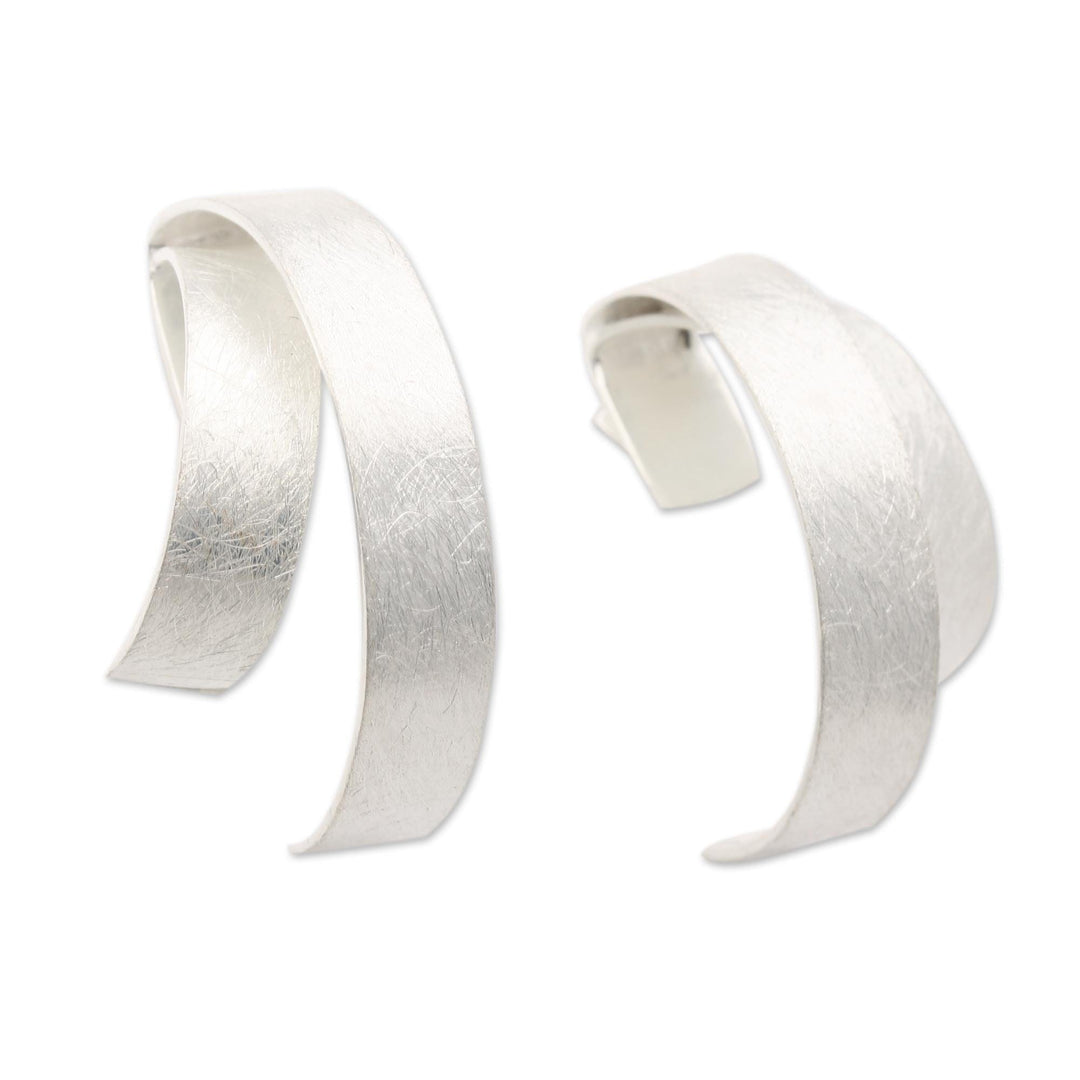 Artisan Crafted Sterling Silver Drop Earrings - All Over