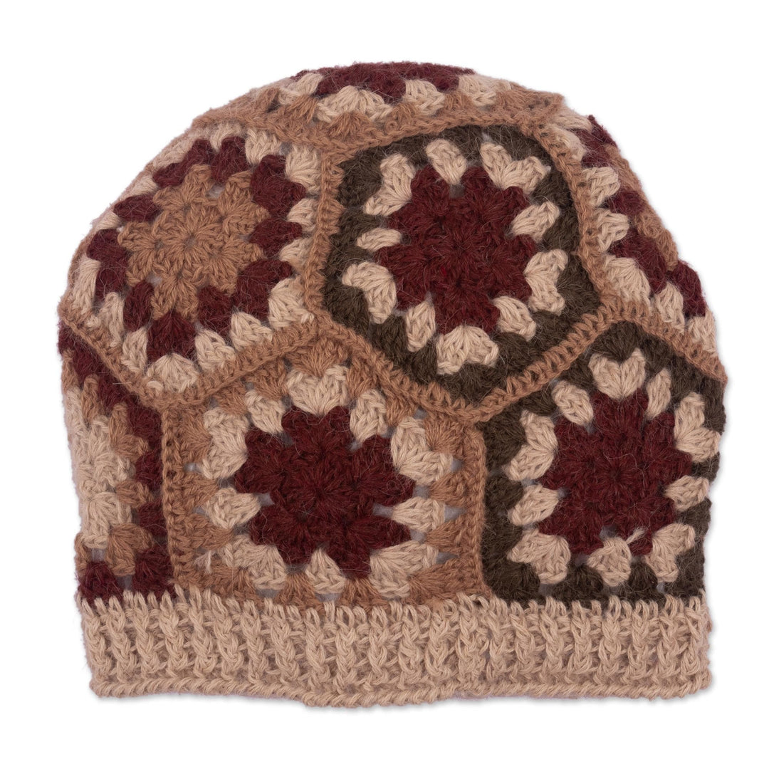 Artisan Crocheted 100% Alpaca Hat - Afghan Charm