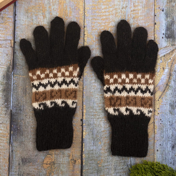 Inca Twist Fingerless Gloves - HAND KNITTING PATTERN — RaisaAntonia