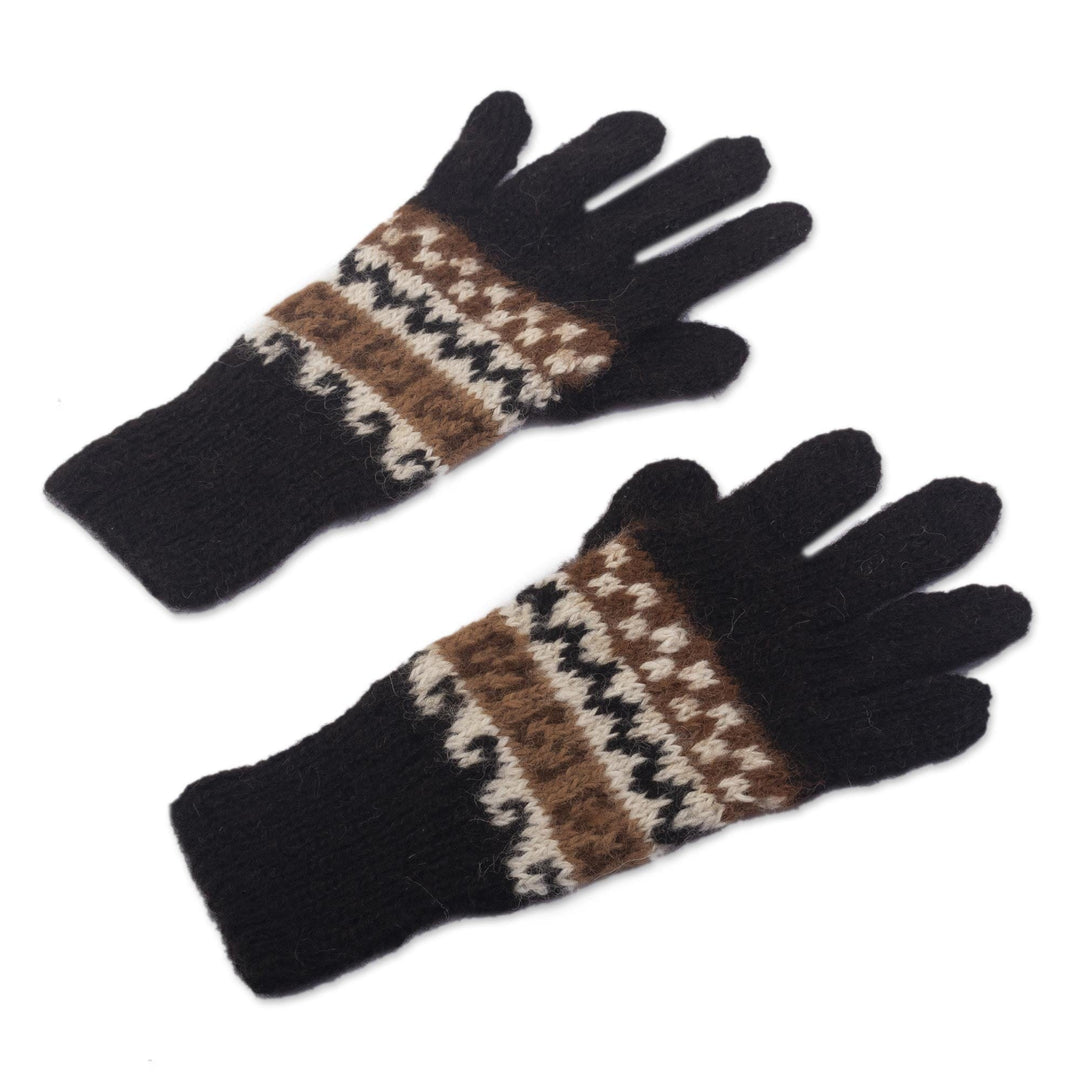 Inca Twist Fingerless Gloves - HAND KNITTING PATTERN — RaisaAntonia