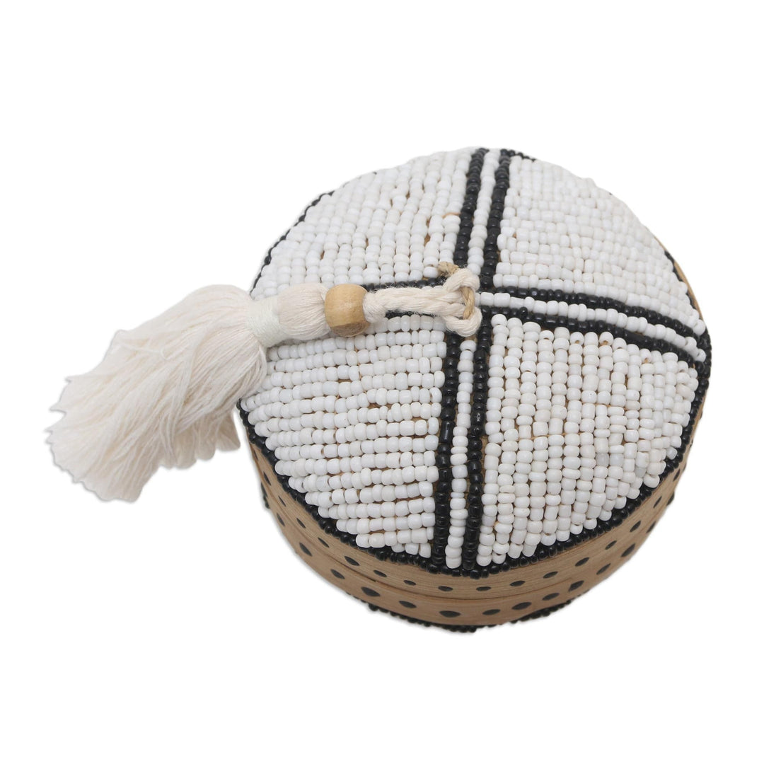 Hand Made Beaded Bamboo Box from Bali - Mod Combo