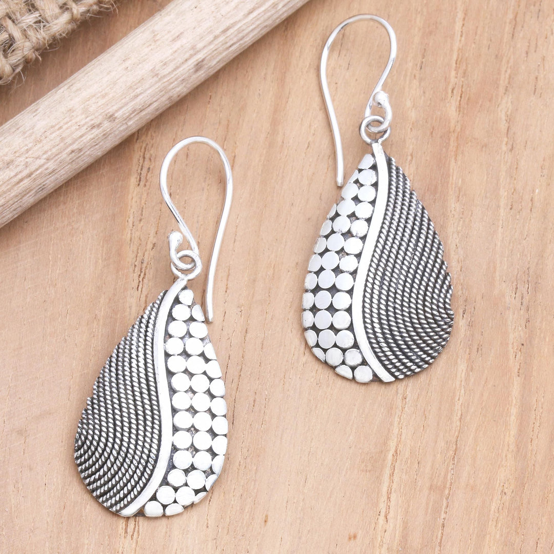 Hand Crafted Sterling Silver Dangle Earrings - Majestic Lights