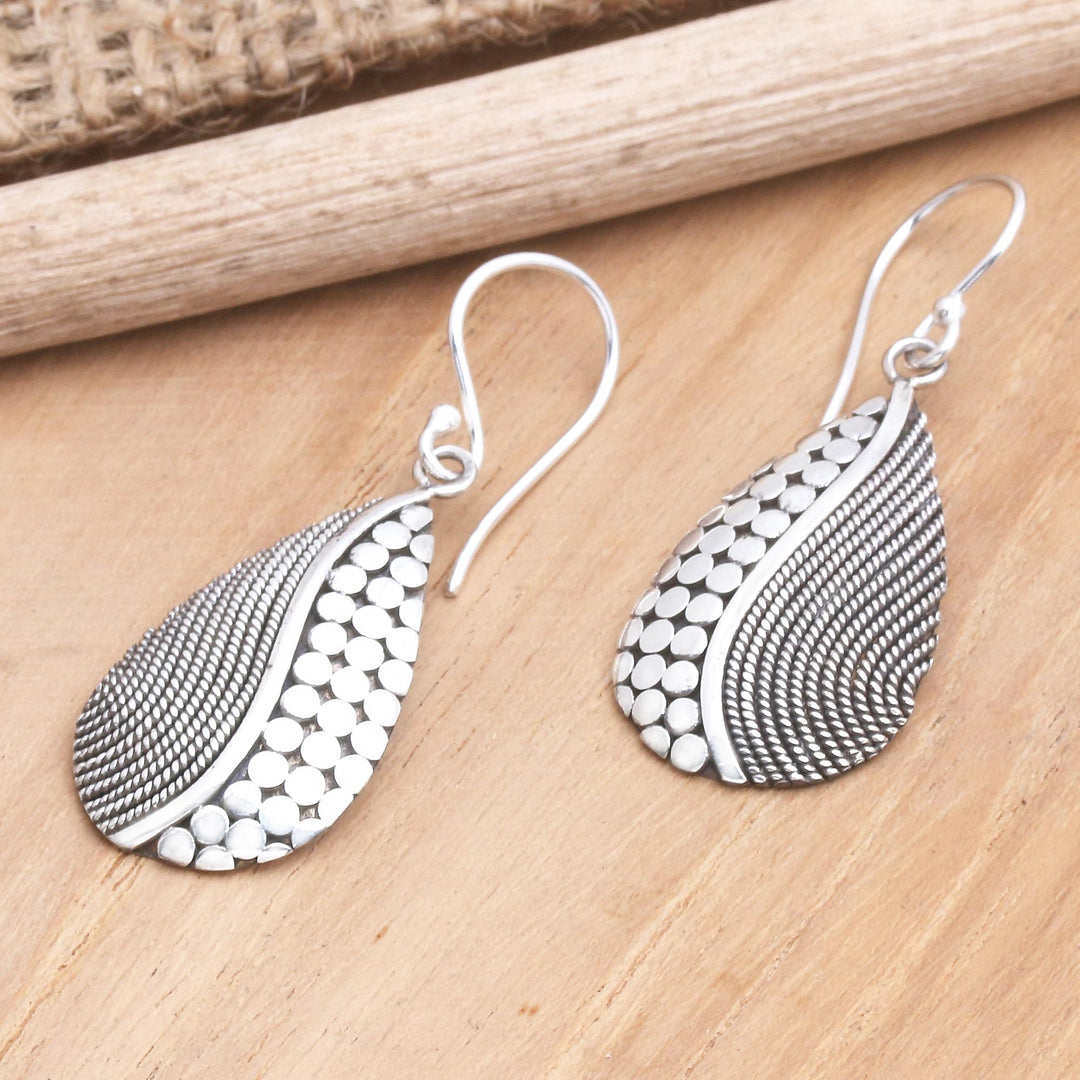 Hand Crafted Sterling Silver Dangle Earrings - Majestic Lights