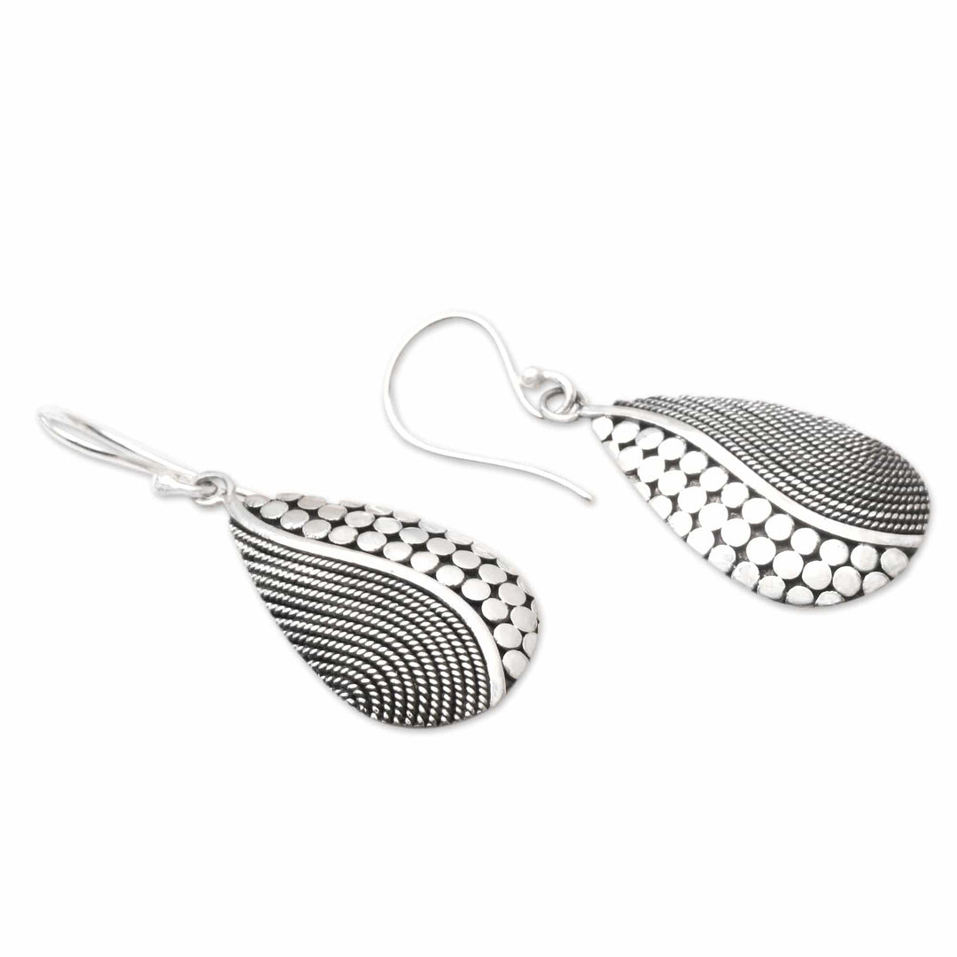 Hand Crafted Sterling Silver Dangle Earrings - Majestic Lights