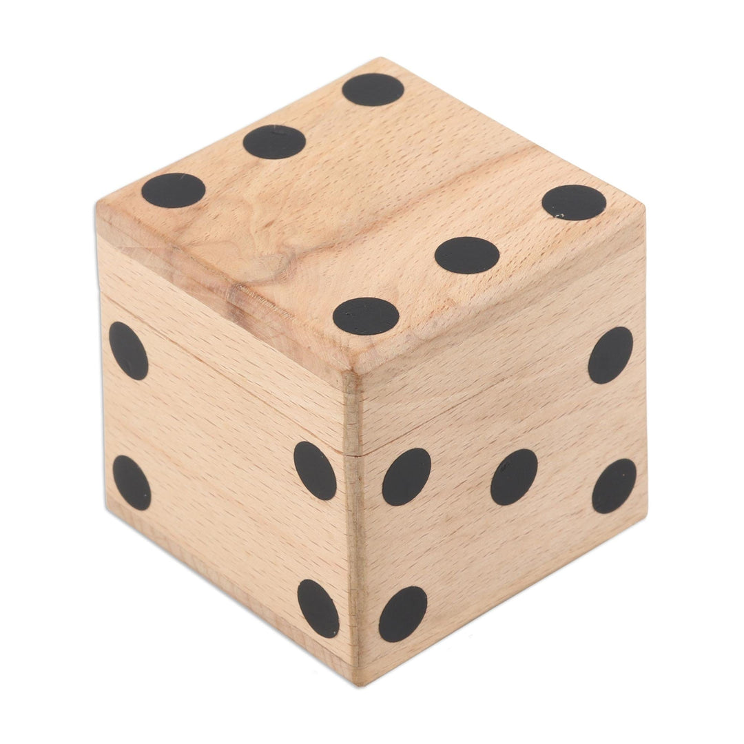 Five-Piece Wood Dice Set from India - Game of Luck