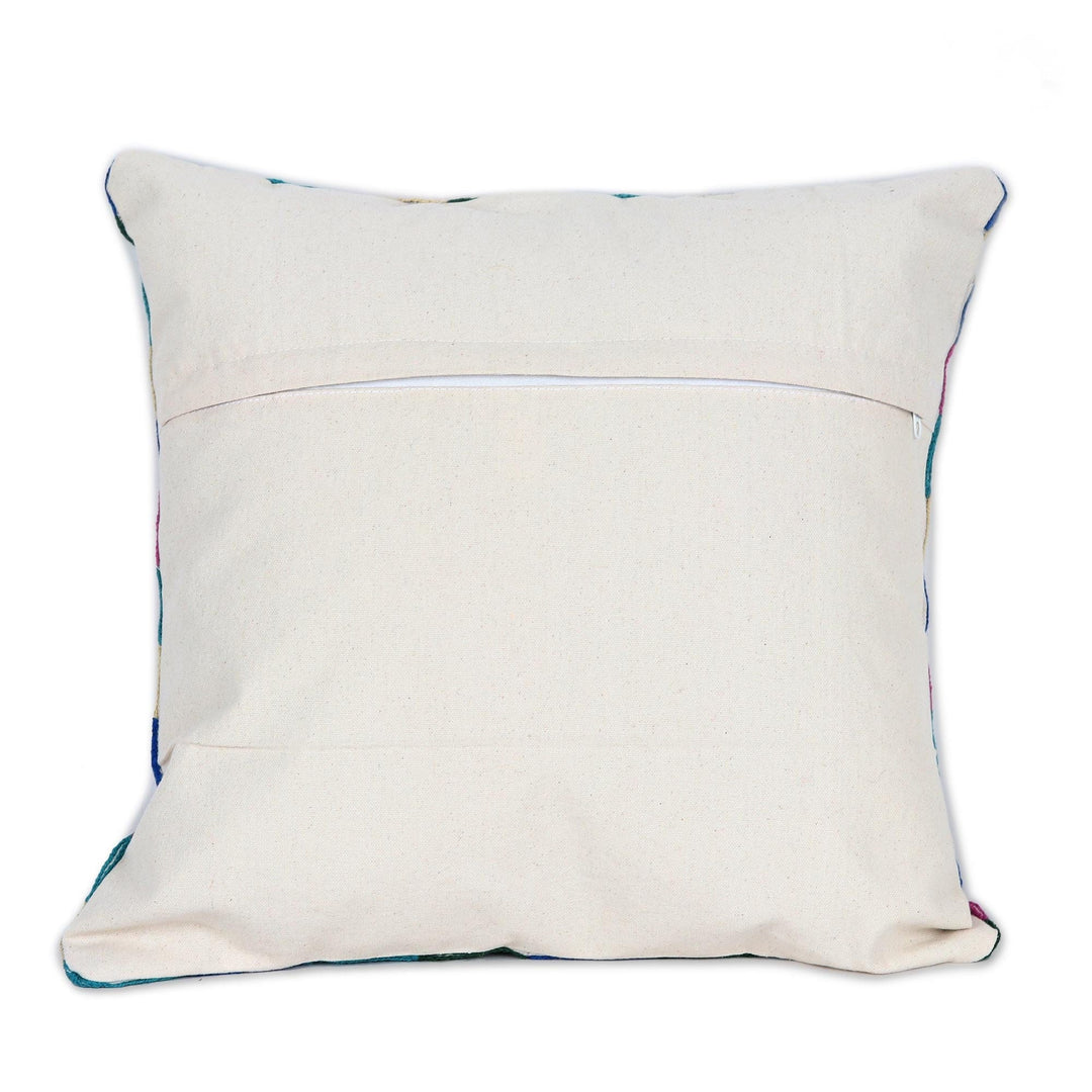 Cotton Cushion Covers with Geometric Motif (Pair) - Zigzag Maze