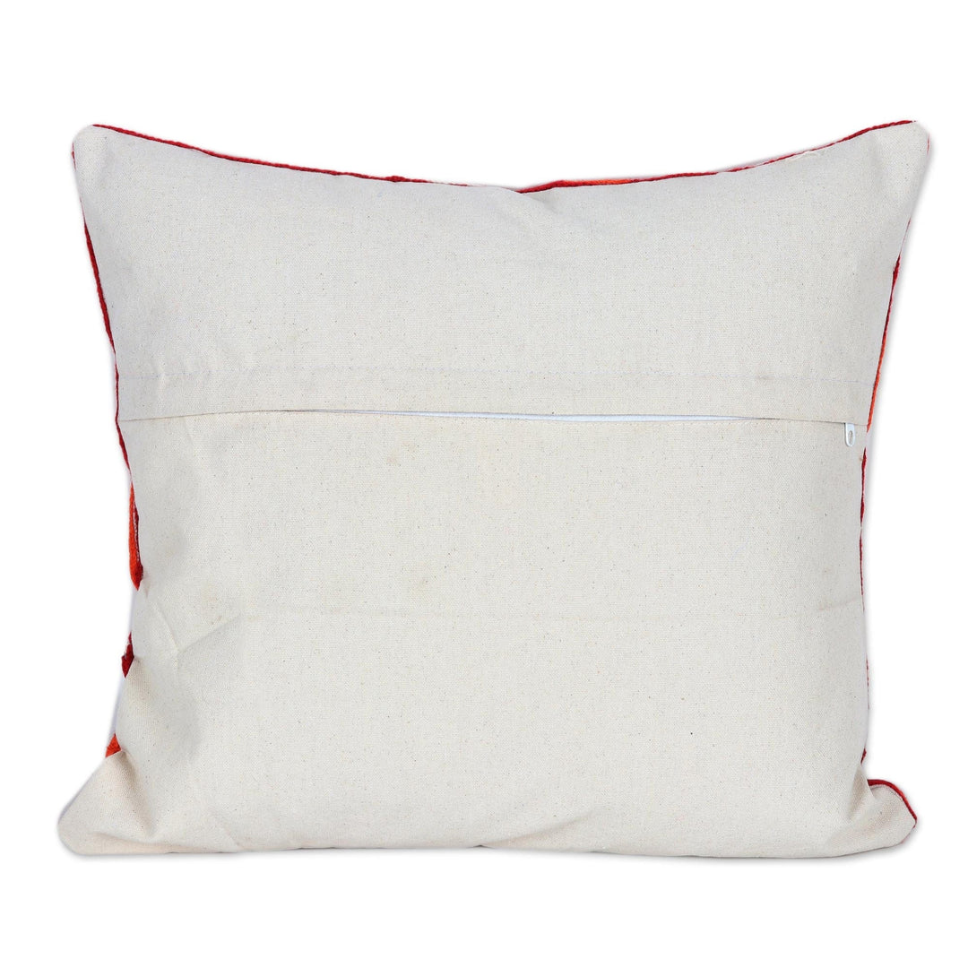 Cotton Cushion Covers with Chain Stitching (Pair) - Quick Switch