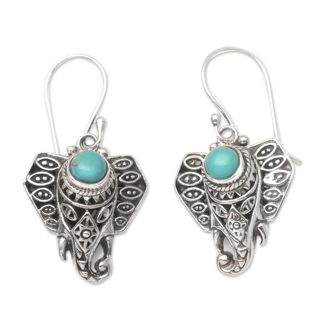 Sterling Silver Ganesha Dangle Earrings - Mystic Ganesha