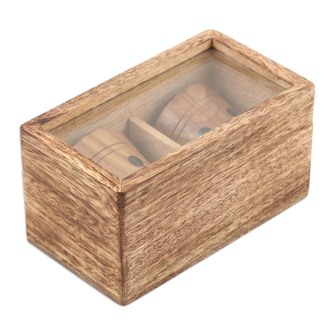 Teak Wood Cup and Ball Game for Two - Cup Bearer