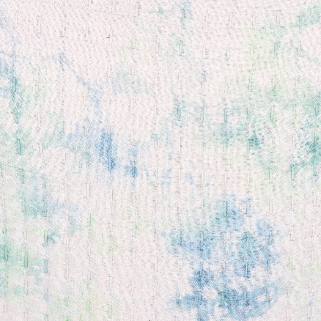 Cotton Tie-Dyed Cushion Covers (Pair) - Spring Sky