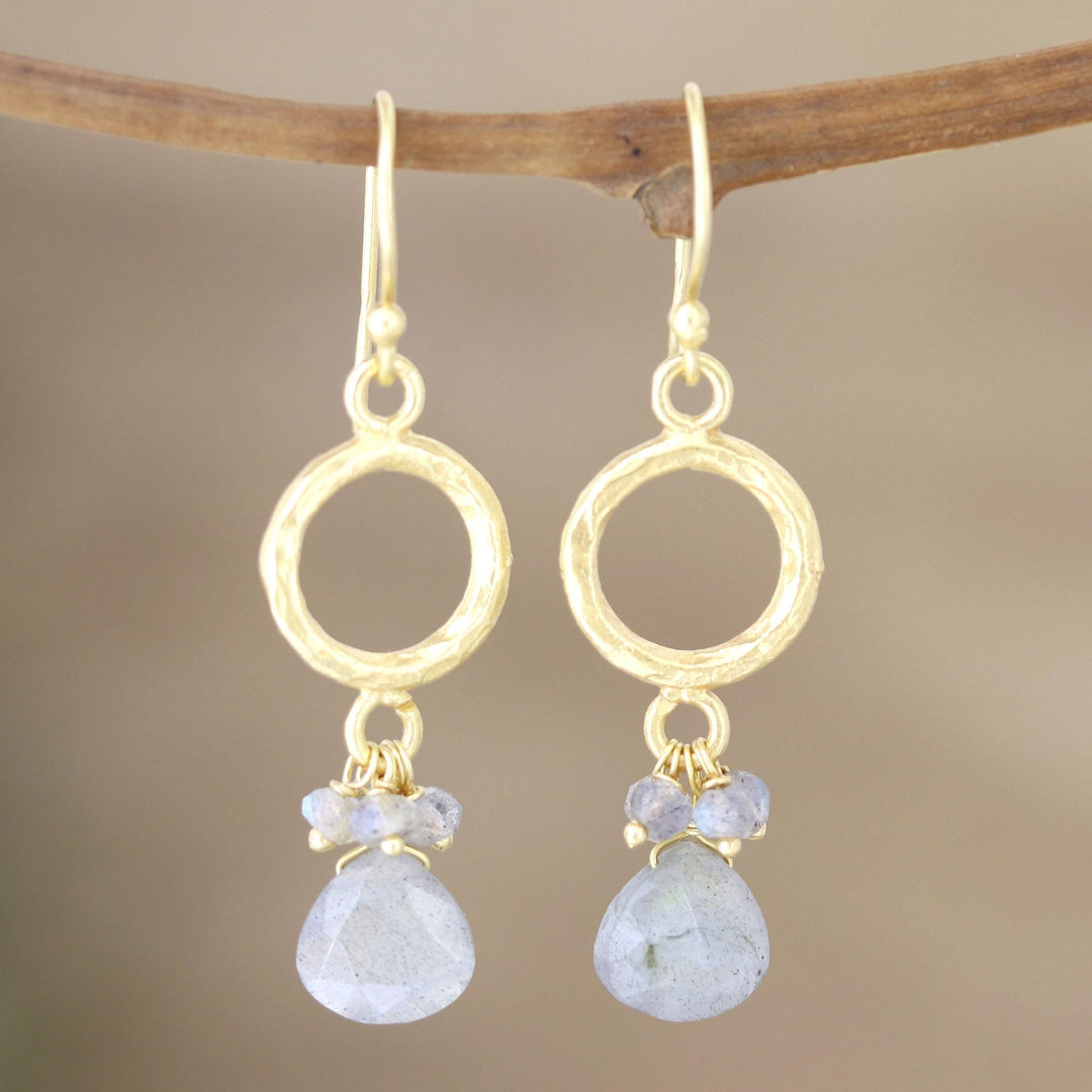 Labradorite Earrings - Dancing Light