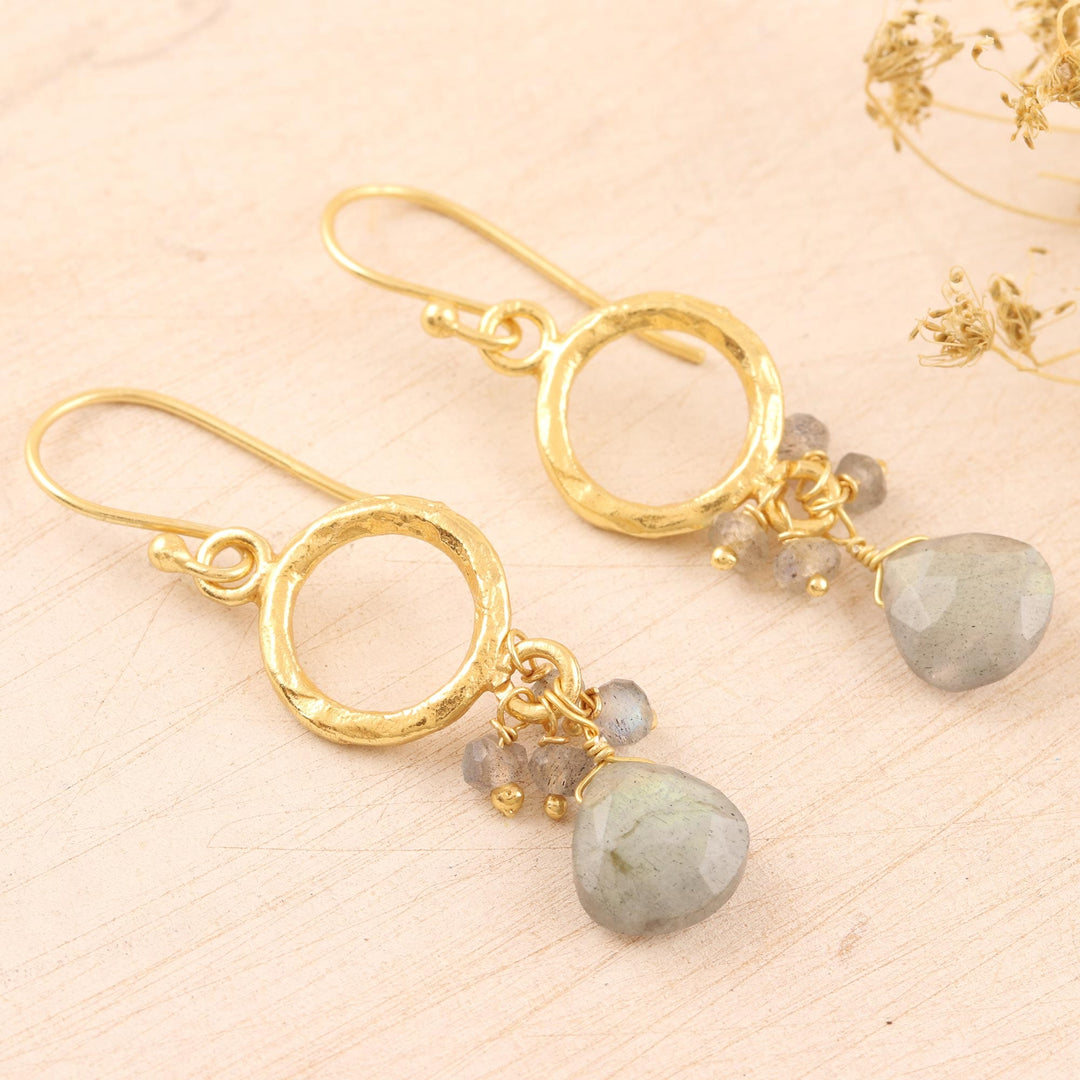 Labradorite Earrings - Dancing Light