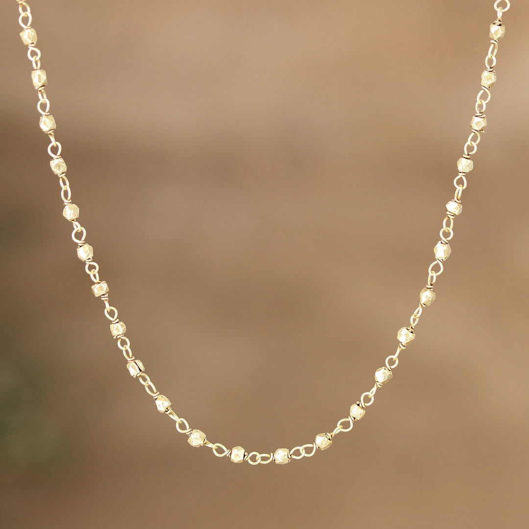 Link Necklace in 22k Gold Plated Sterling Silver - Simply Sweet