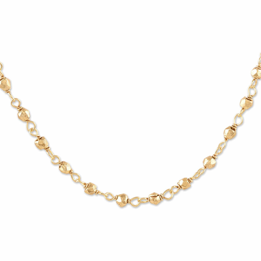 Link Necklace in 22k Gold Plated Sterling Silver - Simply Sweet