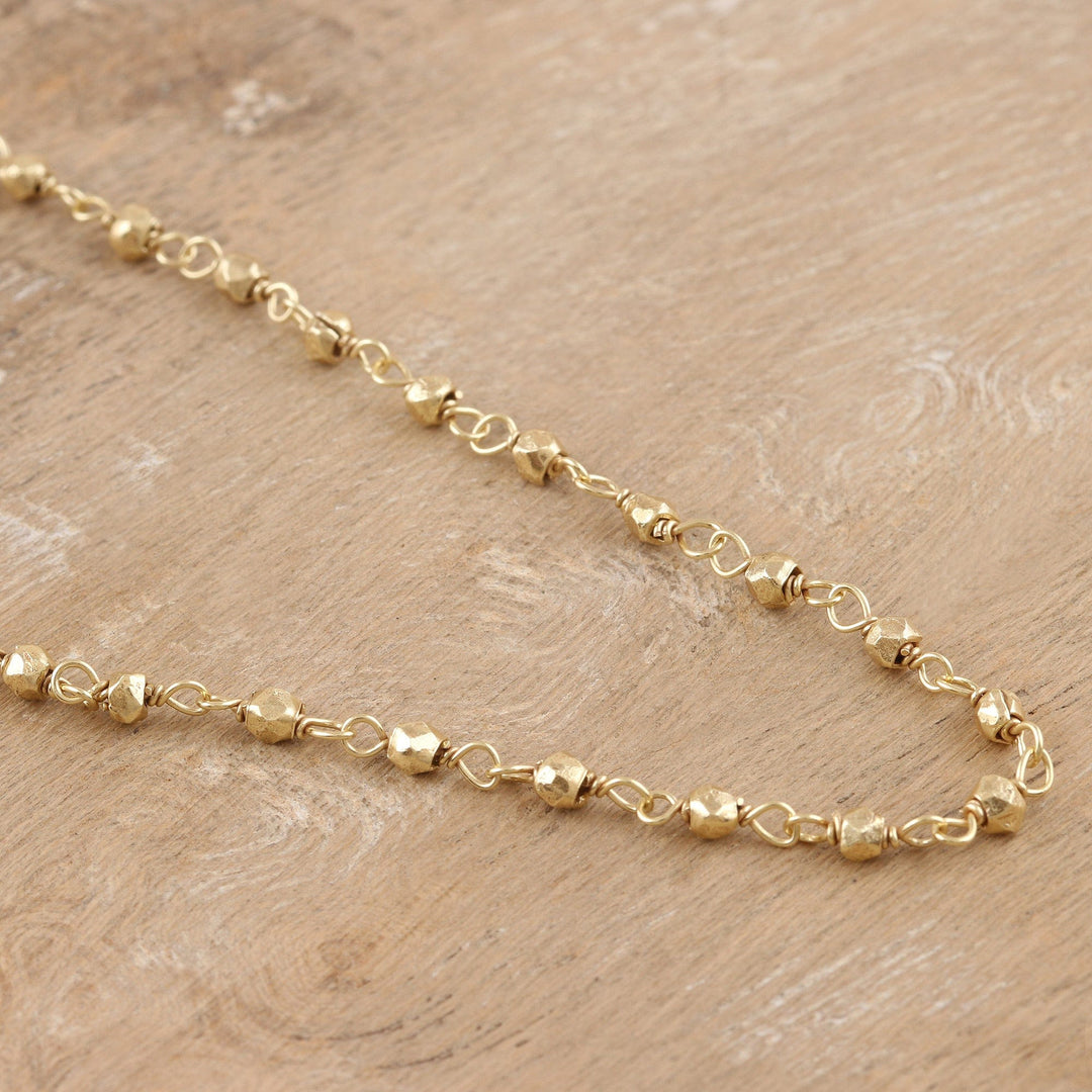 Link Necklace in 22k Gold Plated Sterling Silver - Simply Sweet