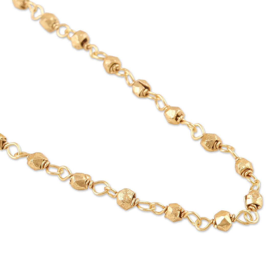 Link Necklace in 22k Gold Plated Sterling Silver - Simply Sweet
