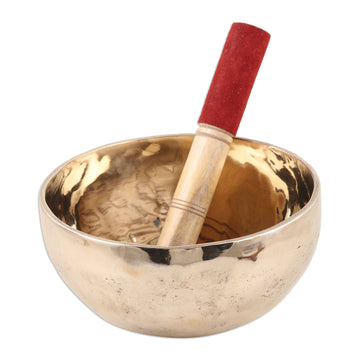 Artisan Crafted Brass Singing Bowl (7 inch) - Serene Play