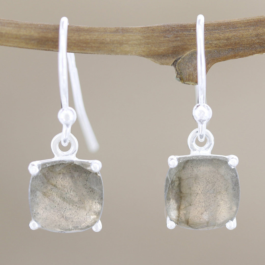 Handcrafted Labradorite Dangle Earrings - Heaven Sent