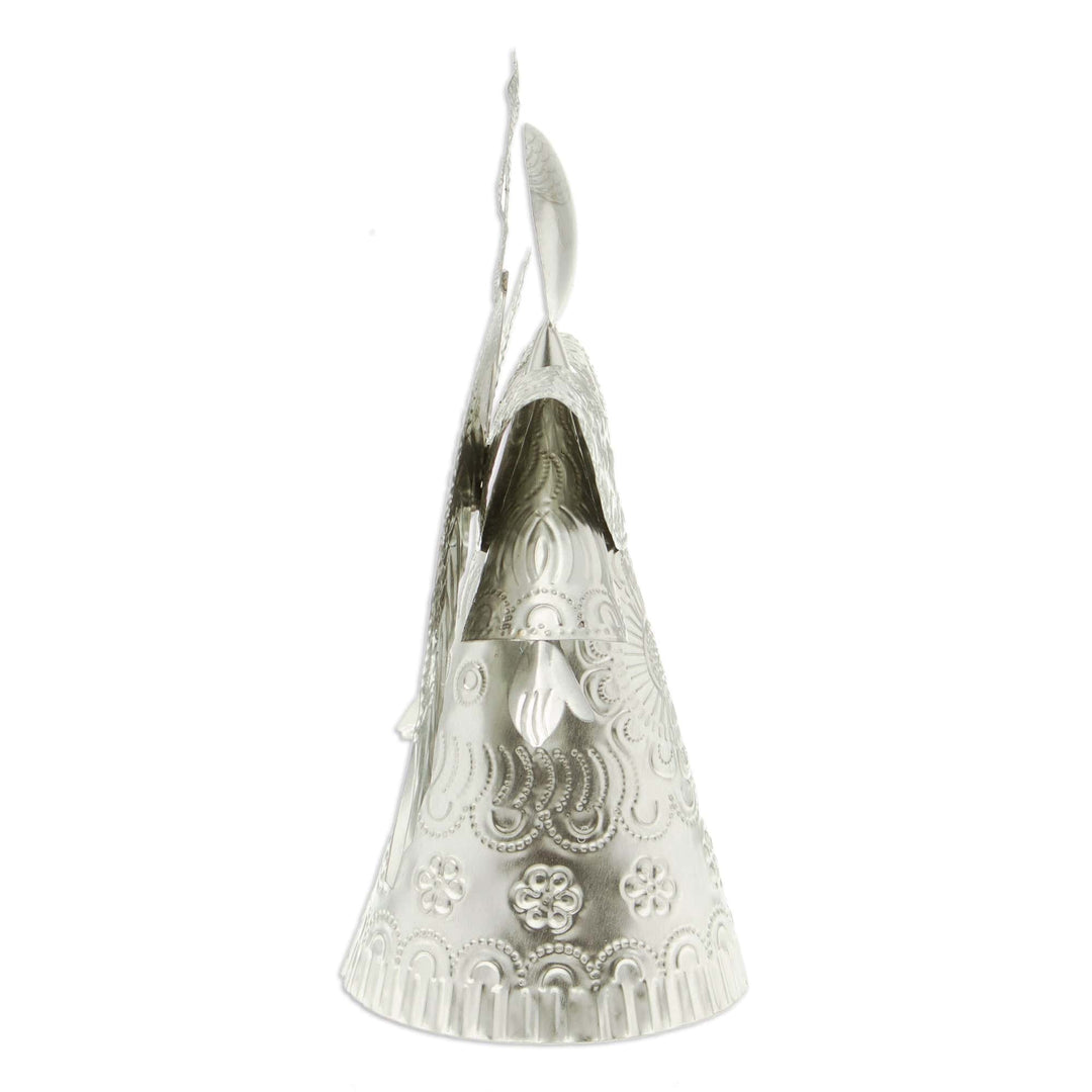Handmade Tin Christmas Statuette (12 Inch) - Angel of Oaxaca