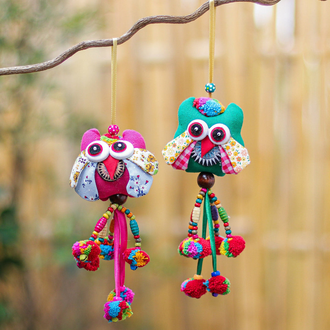 Mini Owl in GreenPink